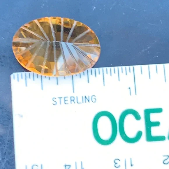 9.30 Carats Natural Citrine Nice Cut Gemstone - Picture 12 of 17